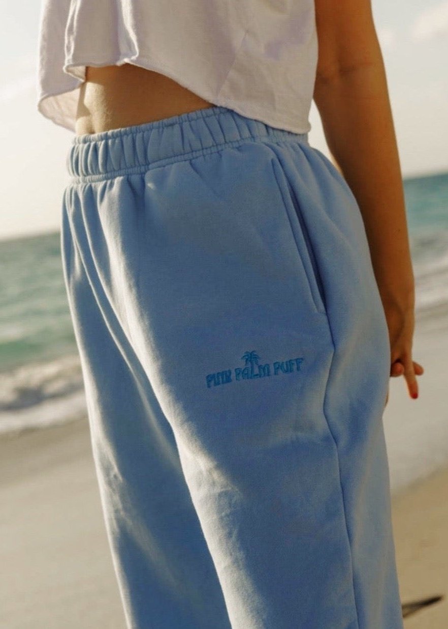 Puff Sweatpants in Blue Puff Sweatpants in Blue