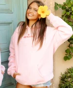 Classic Pink Puff Hoodie in Pink