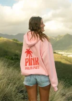 Classic Pink Puff Hoodie in Pink